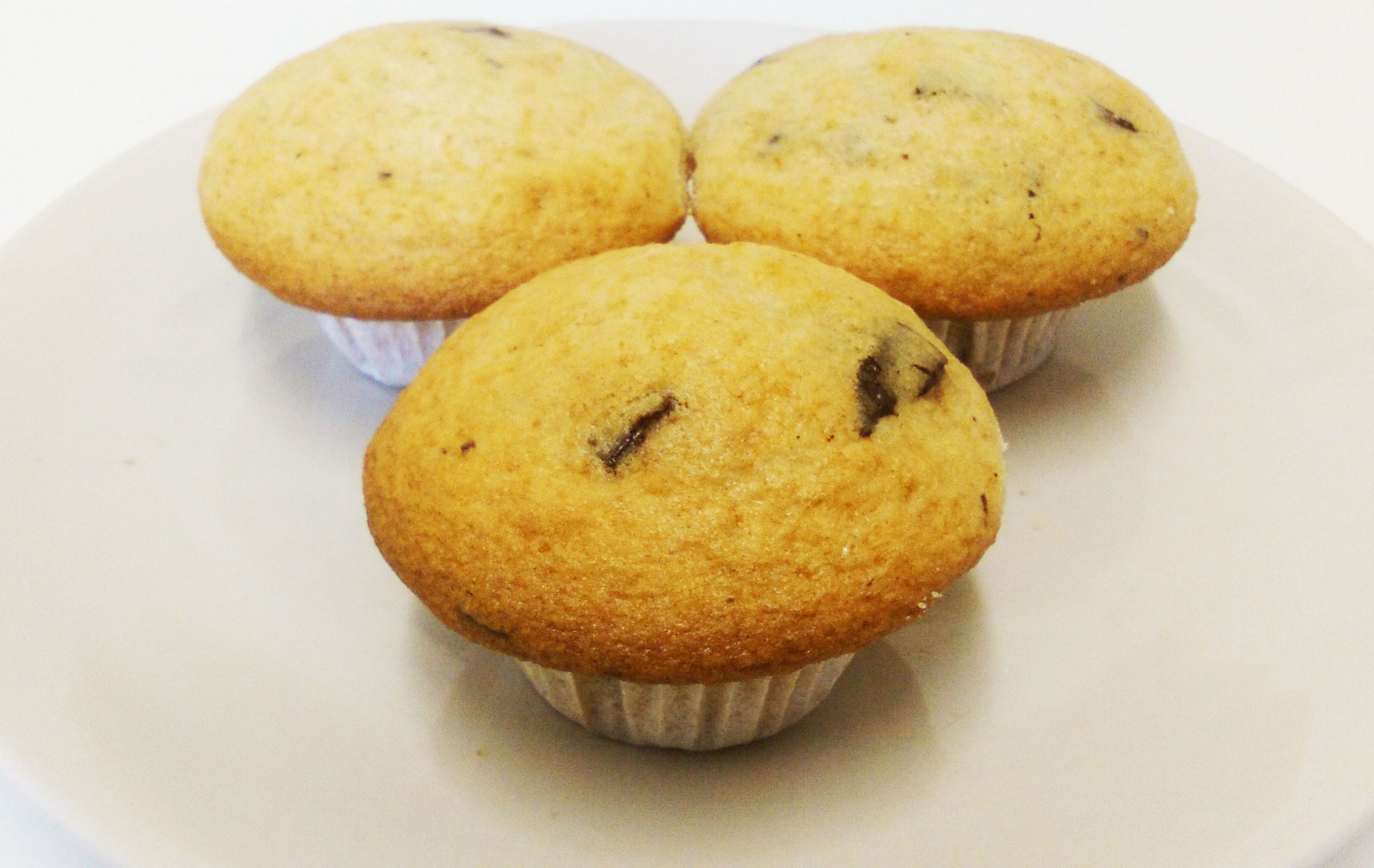 Vegan chocolate chip muffin