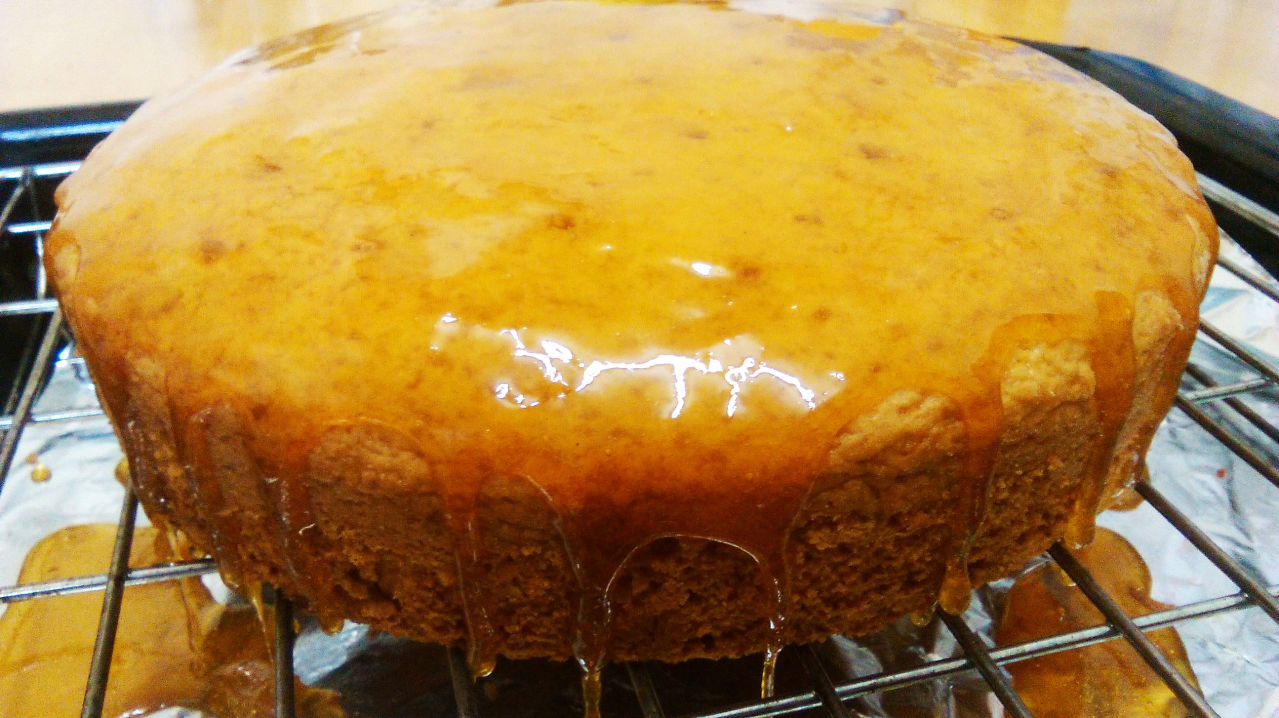 Vegan orange cornmeal cake