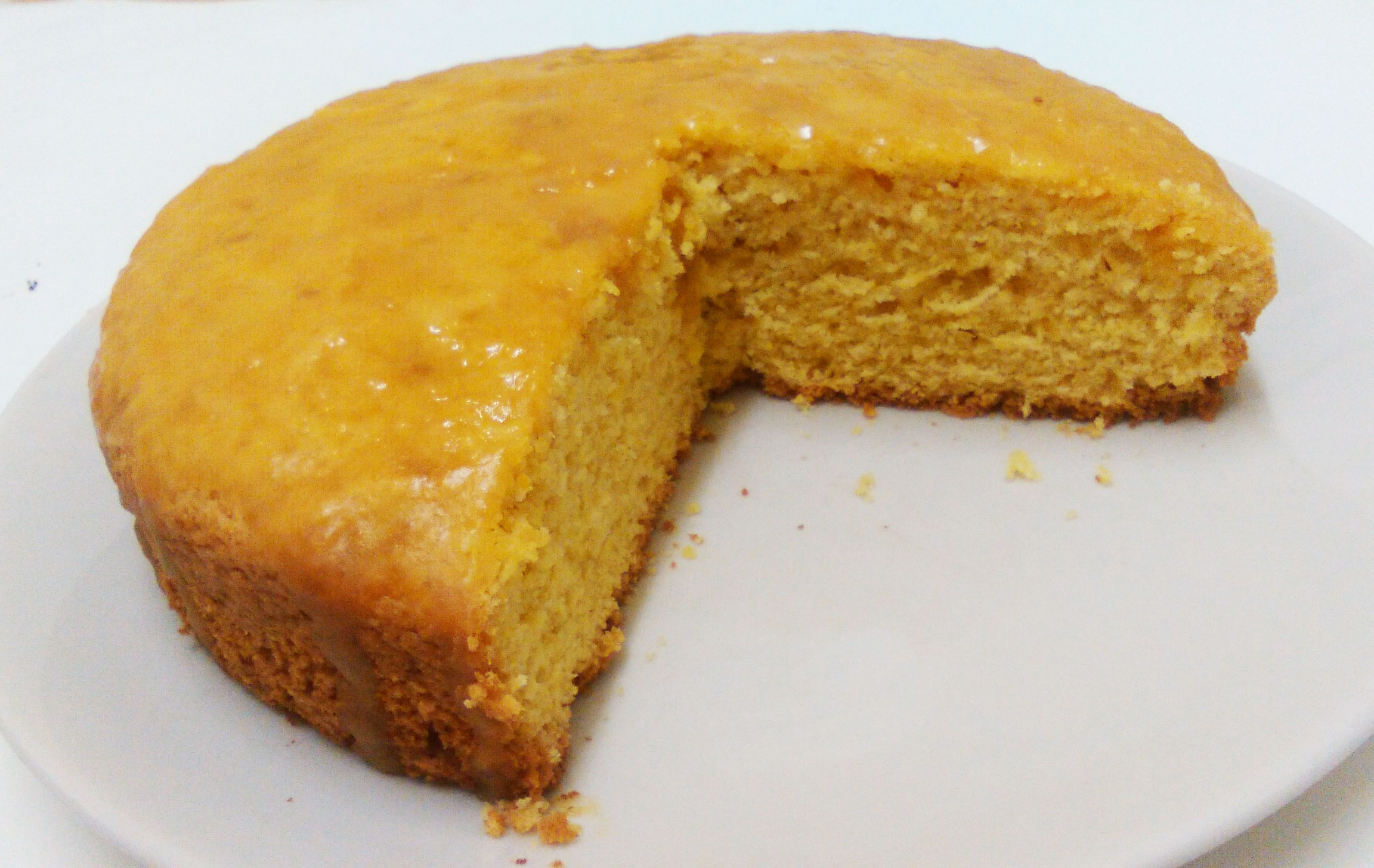 Vegan orange cornmeal cake