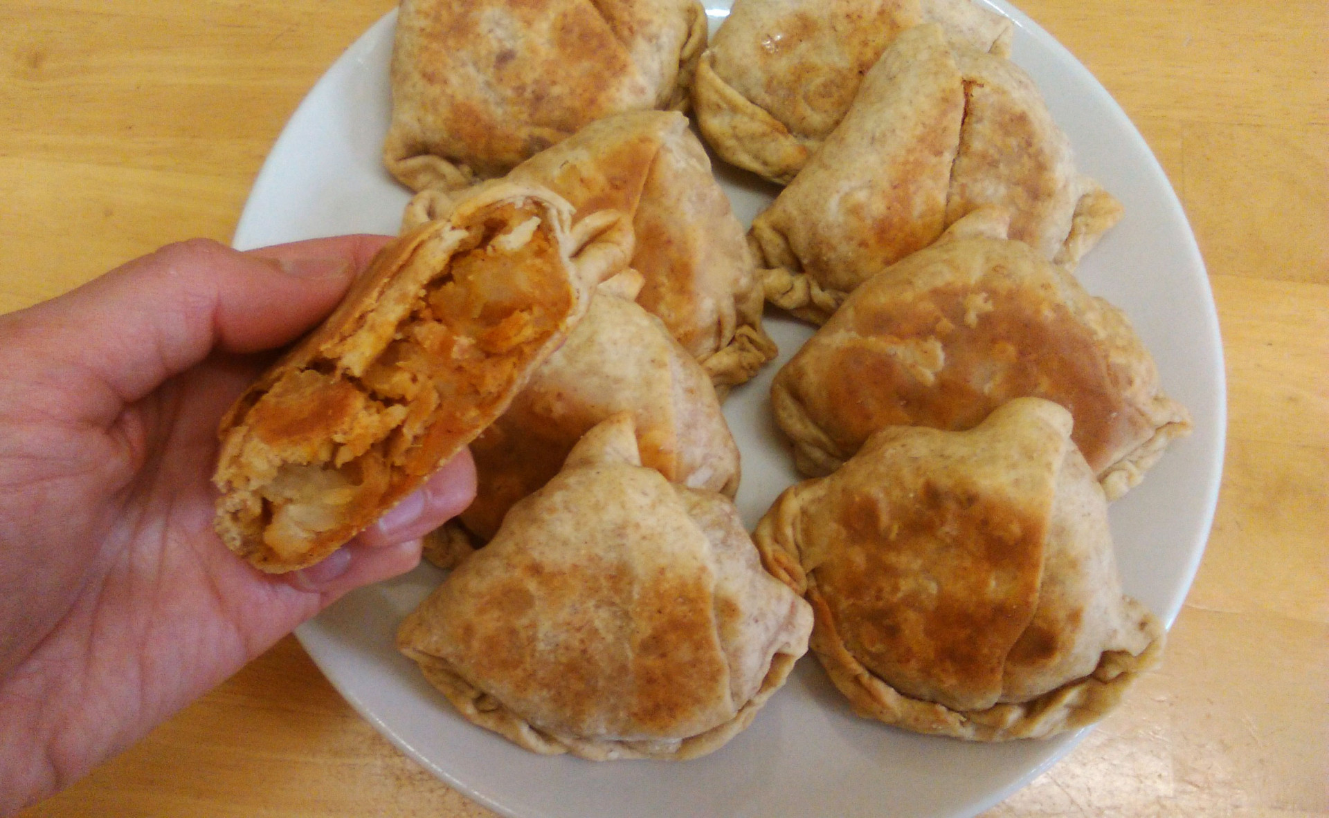 Vegan Baked Samosa with Leftover Curry