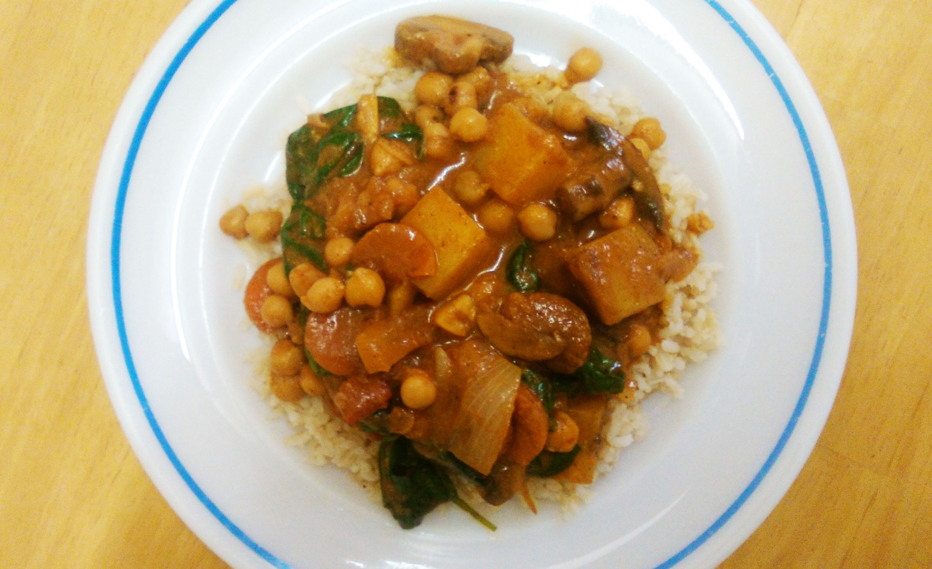 vegetable and chickpea curry
