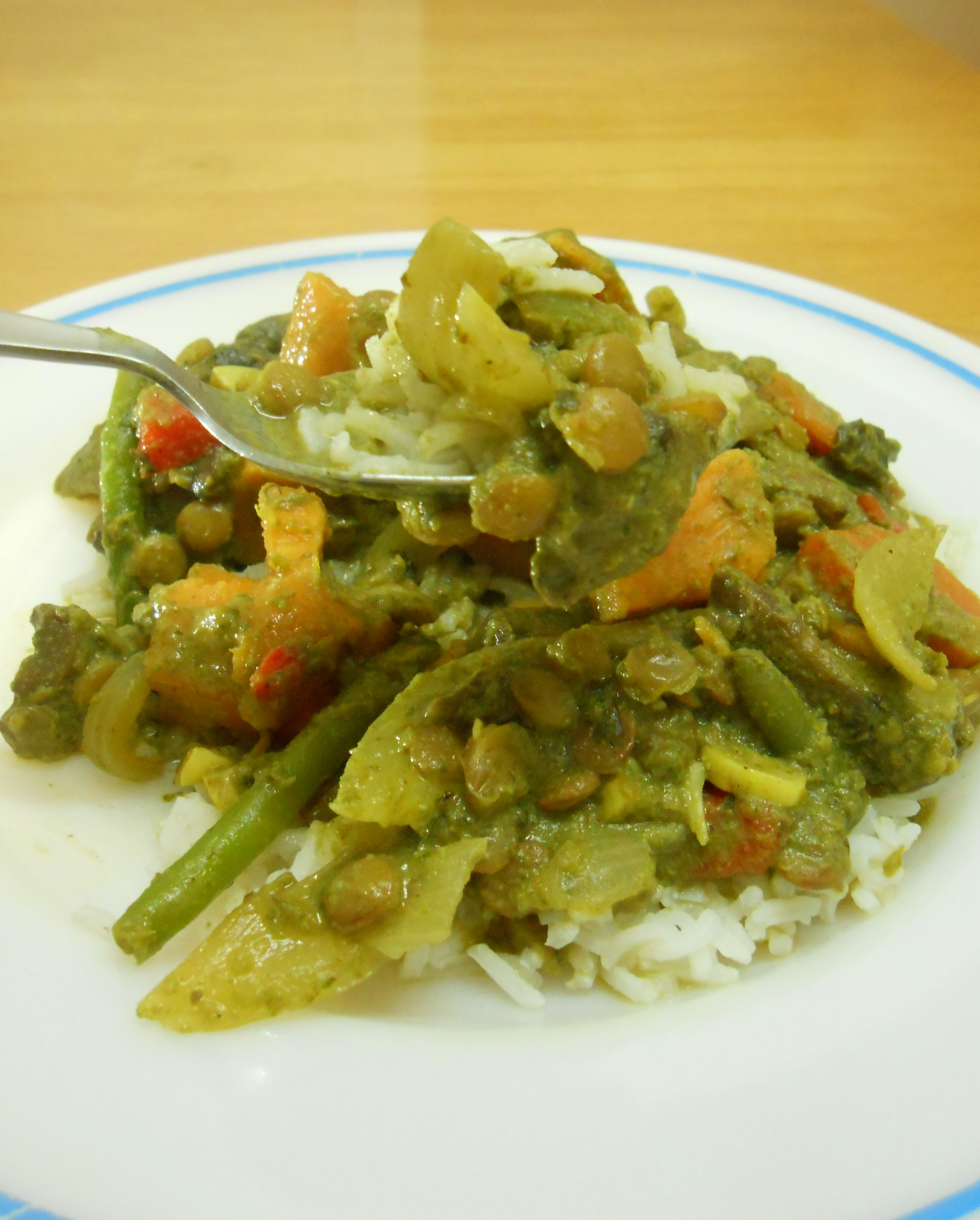 non Thai green curry