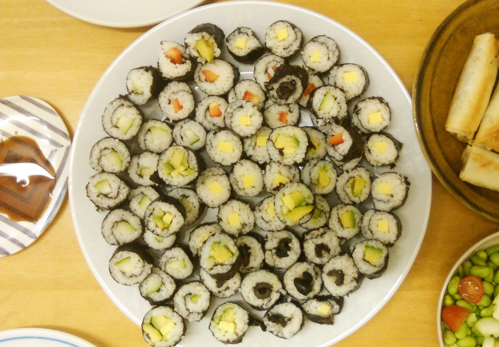 vegan classic sushi rolls