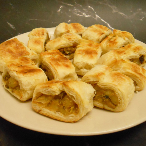 vegan puff pastry rolls