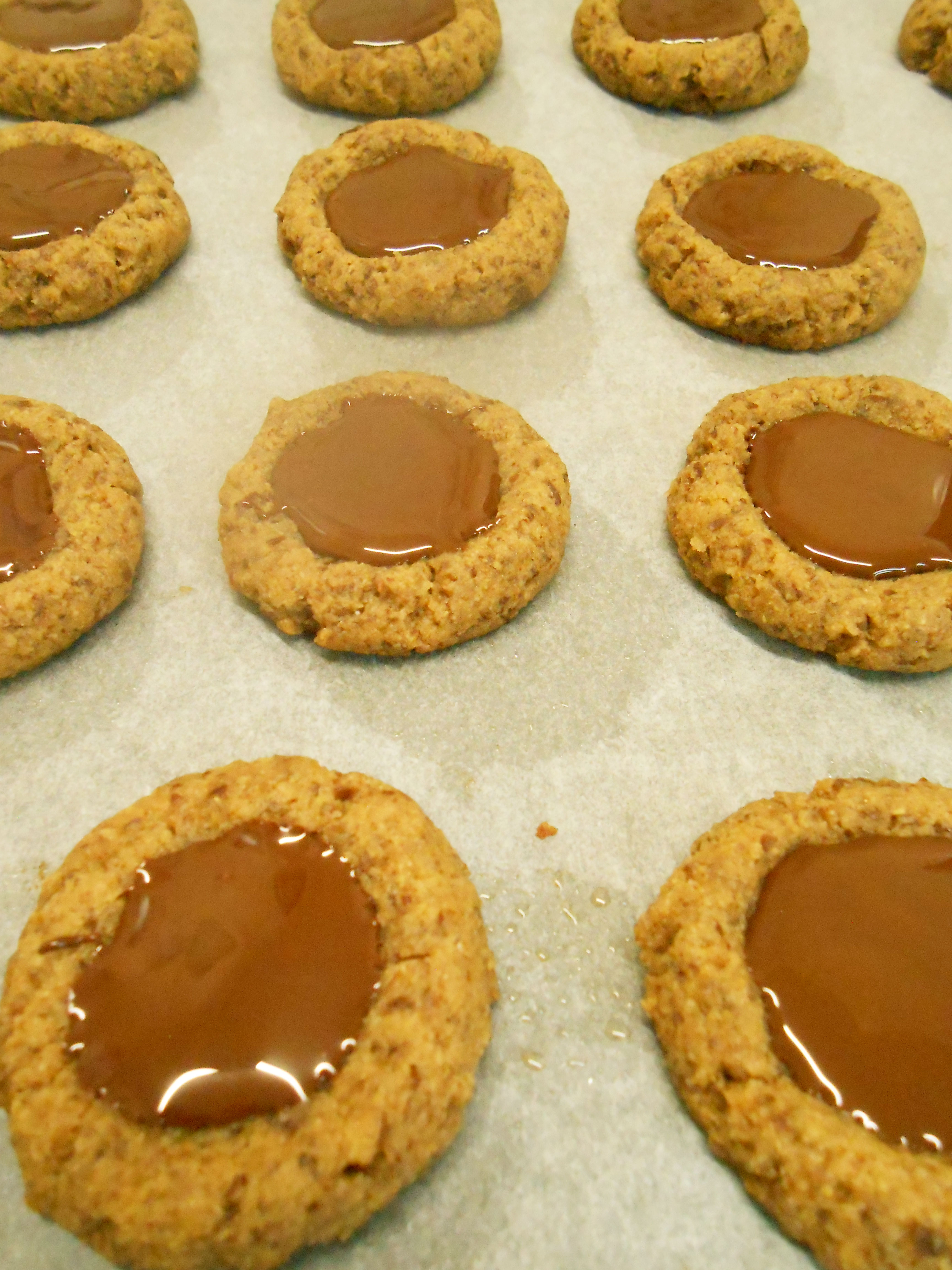 vegan chocolate thumbprint cookies gluten free